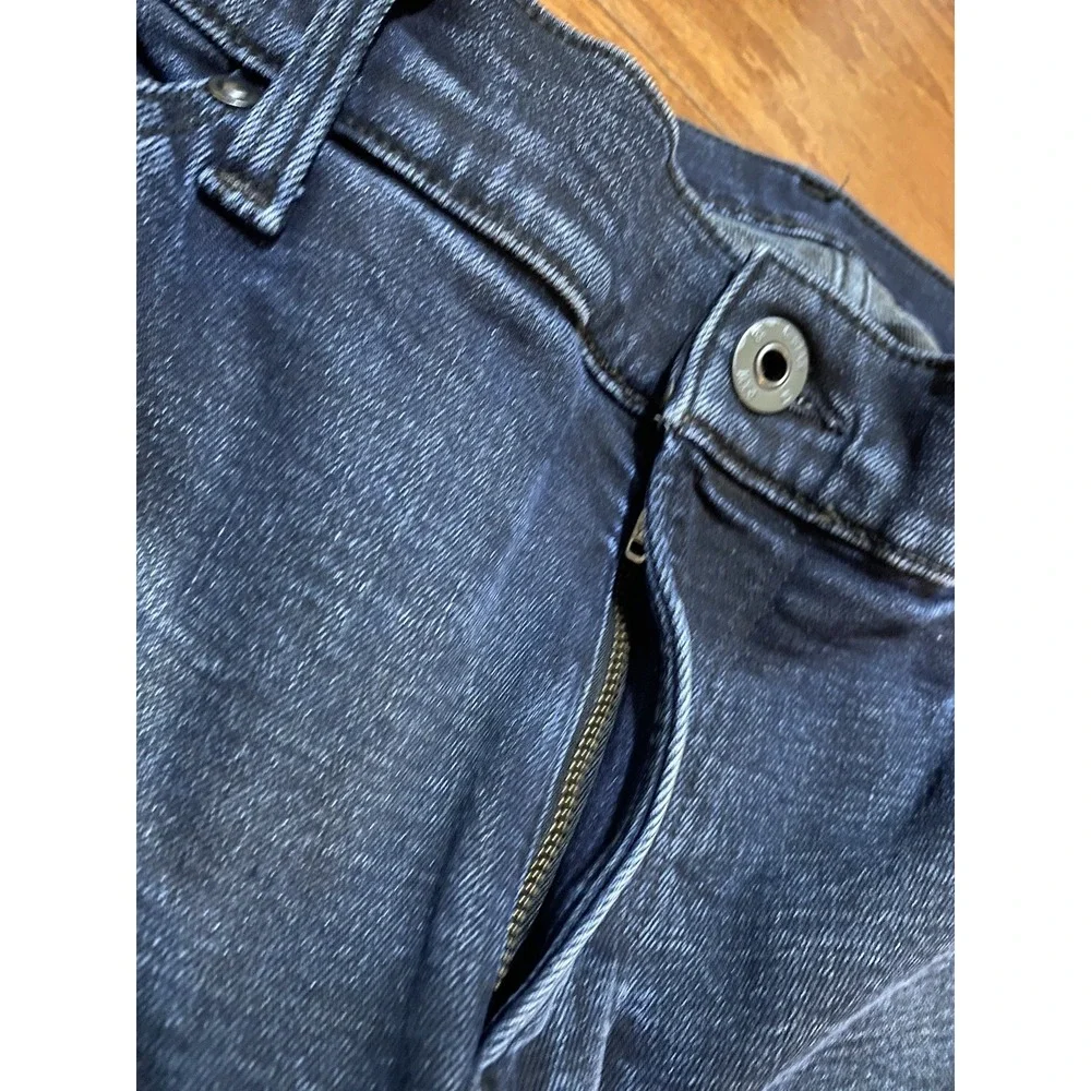 G Star Raw 5620 3D Zip Knee Skinny Jeans Mens 33x32 (32x32) Blue Stretch Denim